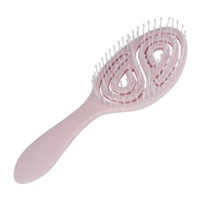 China Hot Selling Good Quality Good Quality Hair Scalp Massager Comb Salon Plastic Fashionable Hairdressing Wide Tooth Hair Brush For Curly Straight Hair for sale