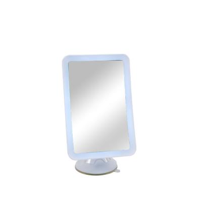 China Contemporary LED Lighted Power Locking Suction Cup 10X Magnifying Makeup Mirror With 360 Degree Rotating Adjustable Arm for sale