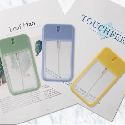 China New Design Patent Credit Card Plastic Cell Phone Shaped 45ml Perfume Mist Spray Pocket Bottle For Hand Sanitizer Sprayer for sale