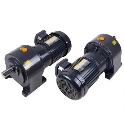 China AC 220v/380v 0.1~3.7kw 4P 1phase /3phase Waterproof Electric Gear Motor Gear Reducers Motor 1500W 2HP Horizontal Rig Gear Motor for sale