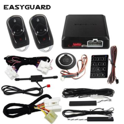 China (CAN BUS) EASYGUARD plug and play smart key CAN TRANSPORT pke kit keyles go plug and play system remote start car alarm kit fit for Buick and Chevy cars for sale