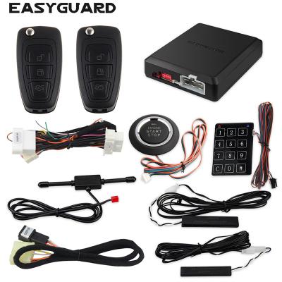 China EASYGUARD push button remote start car start and end alarm fits for ford cars fiesta ecosport 2011-2017 for sale