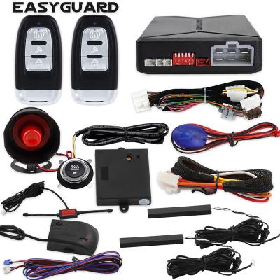 China EASYGUARD Remote Start Microwave Detector Car Alarm System DC12V for sale