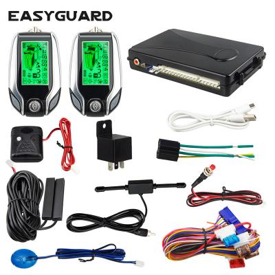 China Keyless LCD Display EASYGUARD 2 Way LCD Beeper Display PKE Go Car Alarm System DC12V for sale