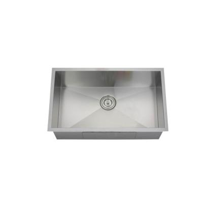 China Without Faucet Low Price Manufacturer 304 Stainless Steel Kitchen Sink High Quality Modern Single Bowl for sale