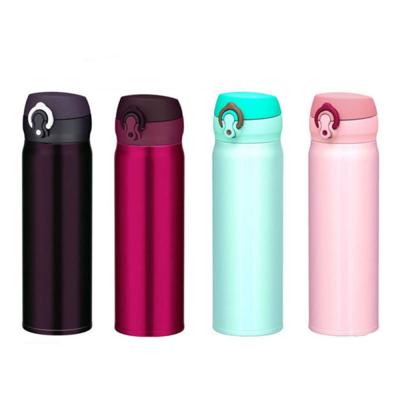 China Sustainable ss304 vacuum flask thermos 450ML with one touch flip open lid for sale