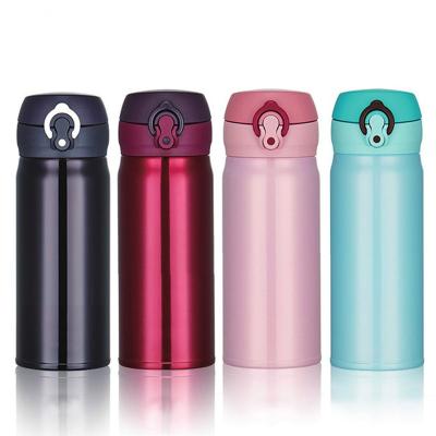 China Viable Wholesale Stainless Steel Vacuum Flask Thermos 350ML With One Touch Flip Open Lid for sale