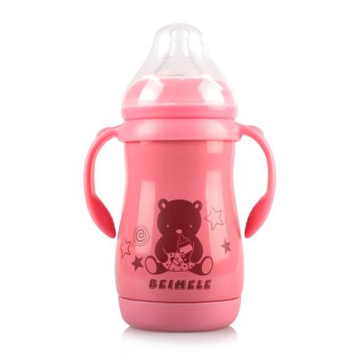 China BPA Free Degree 280ml Gravity Hot Sale Ball Drinking Straw Falling Wide - Caliber Breast Feeding Bottles for sale