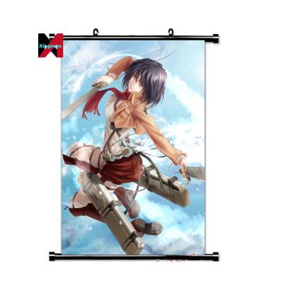 China Gift Shop Anime Poster Attack On Titan Shingeki No Kyojin Anime Wall Scroll Painting Poster for sale