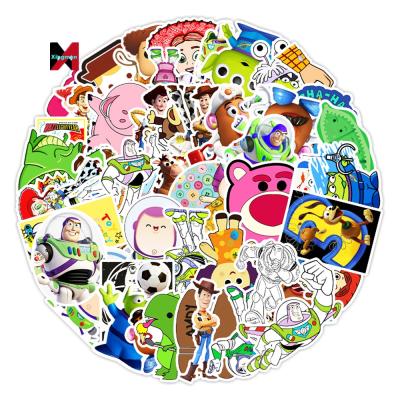 China 53/Pcs Decorative Sticker Phone Guitar Suitcase Toy Story Cartoon Mobile Stickers Waterproof PVC Stickers for sale