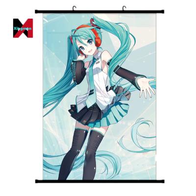 China Anime Painting Miku Hatsune Scroll Poster Anime Expo Wall Scroll Painting Posters for sale