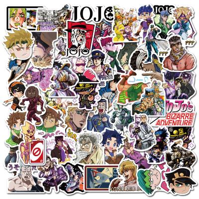 China 50Pcs Japan Decorative Anime JoJos Adventure Sticker Skateboard Graffiti Weird Stickers Waterproof Sticker for sale