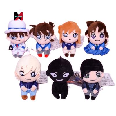 China 12cm Eco-friendly Material Reveal Toys Anime Conan Plush Doll Edogawa Conan Kudo Shinichi Cosplay Soft Stuffed Pendant for sale