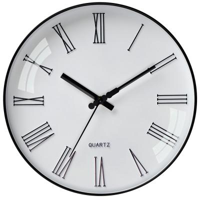 China 12 Inch Silent Quartz Field Movement Modern Non-Ticking Tranquil Wall Clock for Office, Bathroom, Living Room Decorative for sale