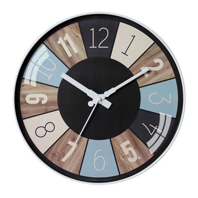 China Non-ticking Modern Silent Quartz Field Tranquil Movement 12 Inch Wall Clock For Office, Bathroom, Living Room for sale