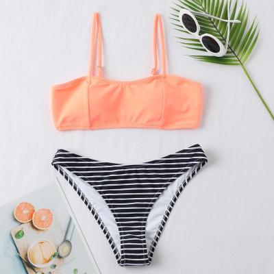 China New Hot Selling Pink Tank Top Sexy Girl Model Photo Bikini Swimwear Non-toxic Hot Swimsuit Suit for sale