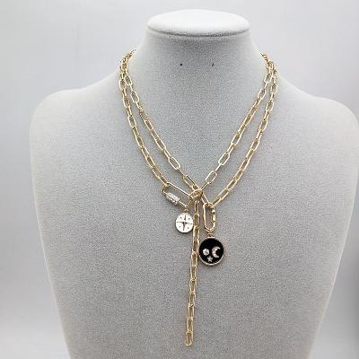 China FASHIONABLE Wholesale Punk Tasty Creative Pop Exaggerated Necklace Hip Hop Vintage Necklace for sale