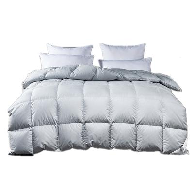 China High End 100% Cotton 98% Cotton White Goose Down Comforter Master Bedroom Cozy Comforter With Comforter For Winter for sale