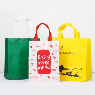 China China Factorypromotional Recyclable Custom Logo Nonwoven Bag Reusable Grocery Tote Bags for sale