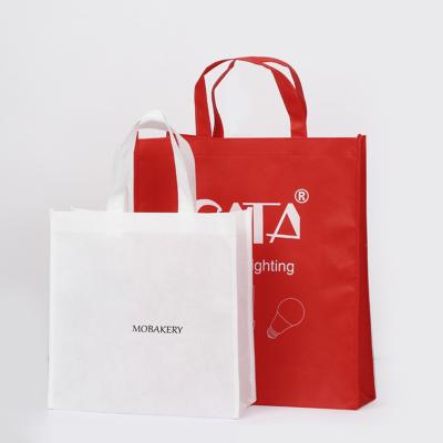 China Logo Recycled Grocery Bag Promotional Customized Eco Friendly Recyclable Tote Non Woven Shopping Bag for sale