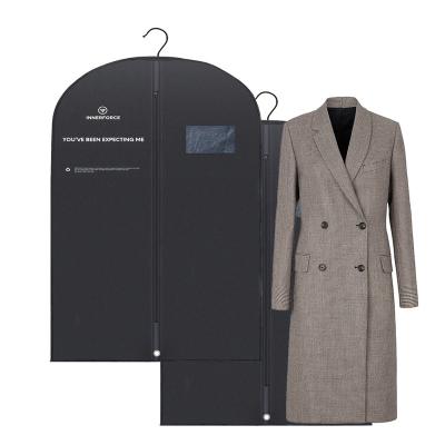 China Green Custom Business Low Price Polyester Canvas Suiter Garment Bags Biodegradable Suit Cover Garment Bag for sale