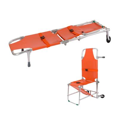 China Aluminum alloy& Outdoor Xiehe canvas only one person can operate this manual first aid wheelchair transfer stretcher for sale