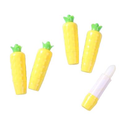 China Waterproof cute moisturizing fruit lip balm designed based on the appeal of pineapple candy fruit lip balm for sale