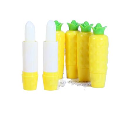 China Waterproof Moisturize Pineapple Lip Balm Anti-drying Lip Balm Colorless Hydration Lip Balm for sale