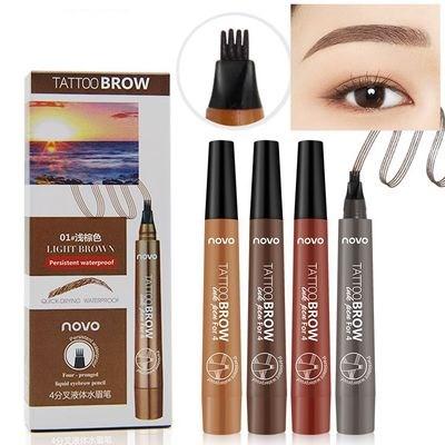 China Long-Lasting Four-way Multi-direction Waterproof Makeup Brush Liquid Eye Water Eyebrow Pencil for sale