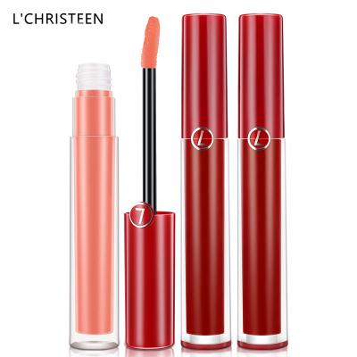 China L'CHRISTEEN Inventory Waterproof Liquid Lipstick Makeup Cosmetic Non Sticky Lip Gloss for sale