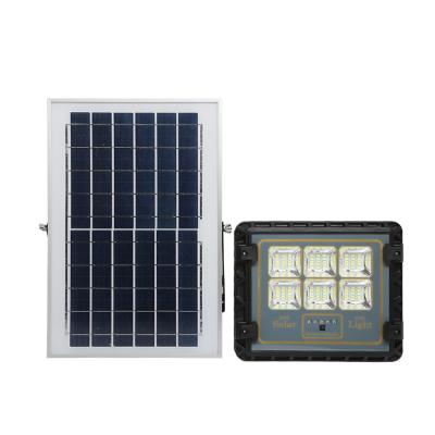 China Square Factory Price Die Casts Aluminum Street Light 16000 High Lumens 100W Light / Remote Control Solar Floodlights With Digital Display for sale