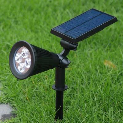 China High Quality Wall Mounted Body Lamp ABS Solar Lawn Lights Garden Light 4LED PCS SMD Chips LED Lawn Light for sale