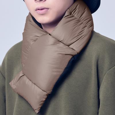 China Solid Snood Ring Warm Neck-Cross Shawl Wraps Winter Scarf Women's Down-Cotton Collar Long Size Waterproof Men's Scarves for sale