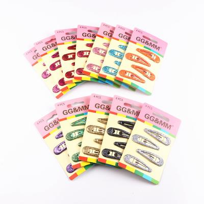 China Wholesale 4pcs/set Retro Children's Hair Accessories 5cm Length Colorful For Kids Clic Clic Hair Clips Hair Accessories for sale