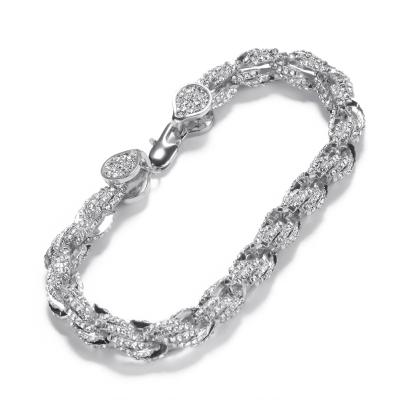 China Comfort tailored new European and American hip-hop diamond alloy bracelet fashion personality bracelet accessories for sale