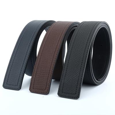 China First layer whip genuine leather new model men belt without spare main bands one hundred buckleless bands two youth belt pants belt black for sale