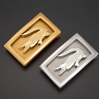 China 22 Indoor Use Belt Buckle Smooth Head Men's Belt Buckle 304 Stainless Steel Stainless Steel Crocodile Buckle Head Wholesale Can Be Cu for sale