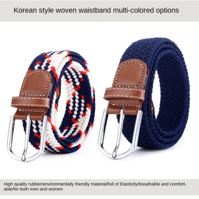 China Neutral / Both Men's And Women's Top Fashion Other Weaving Genuine Leather Belts Elastic Feragamo Spot Goods Weaving for sale