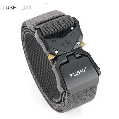 China Aluminum Alloy Male 3.8cmNew Quick Release Doubles Belt Nylon Belt Men's Tactical Wholesale for sale