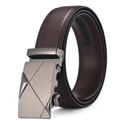 China Wholesale Affordable Men's Cowhide Click Comfort Ratchet Belt All-matching Belt Men's Jeans Belt Soft for sale