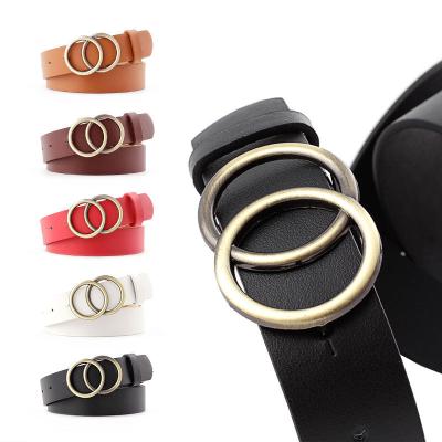 China The new European and American female round belt for women's women's belt casual jeans tie the fashion dress belt for sale