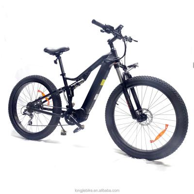 China Aluminum alloy 27.5inch 12.8Ah battery ebike e bike mid motor 500w 48v mid drive motor e bike for sale