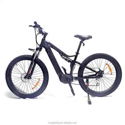 China Fat Bike Aluminum Alloy 10.5Ah Battery Electric Bike Full Suspension 500w 48v Electric Mid Motor for sale