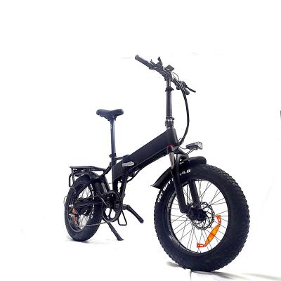 China 20inch aluminum alloy folding bicycle ebike 750w motor 48v 17.5Ah battery e bike fat tire bicycle for sale