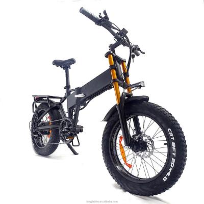 China Alloy 750w 48v Motor 17.5Ah Electric Bikes 20inch Aluminum Ebike Folding Electric Dirt Bikes For Adults for sale