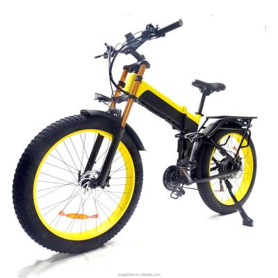 China Aluminum alloy 17.5Ah lithium battery folding mountain bike 26 inch 750w 48v electric electric bicycle for sale