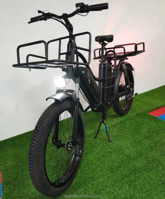 China Electric Bike Aluminum Alloy 500w 48v Motor Cargo Bikes Electric E-Bike 32Ah+16Ah Dual Battery Bike for sale