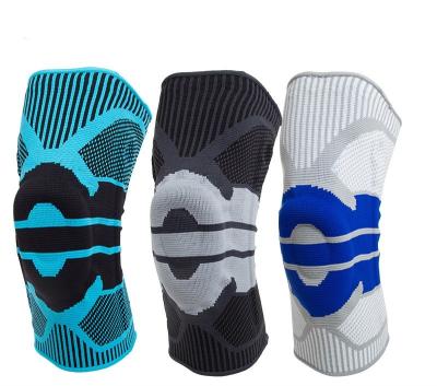 China Sport Knee Protector wholesale running fitness basketball silicone spring support strip Protect knee cycling mountaineering outdoor sports knee pads for sale