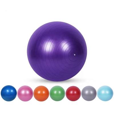 China Round PVC Yoga Ball 45CM55CM65CM Yoga Pavilion Fitness Ball 75 Light Facial Strangupra for sale