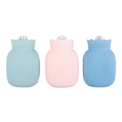 China Silicone+PC+PA manufacture OEM ODM new year gift Reusable Winter Warm Keeper Silicone Hot Water Bottle bag Rubber Hot Water Bag for sale